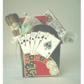 Casino Deluxe Chocolate Candy Gift Basket