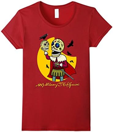 Women's Skeleton Prince Shakespeare Shirt XL Cranberry