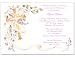 Cross and Flowers Baptism Christening Invitations - Set of 20