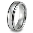 Domed Black Plated Polished Tungsten Carbide Ring (7.0mm) - Sizes 8 - 13