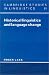 Historical Linguistics and Language Change (Cambridge Studies in Linguistics)