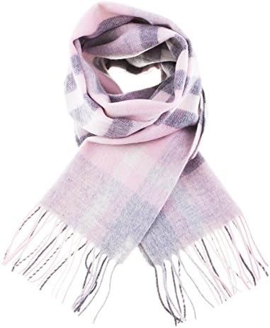 Dunedin 100% Lambswool Unisex Scottish Tartan Multicolor Scarf Thomson Pink - Tartan 2 (One Size)