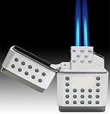 JetLine Z-TORCH Dual Flame Gun Metal Silver Lighter