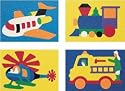 PUZZLE TRANSPORTATION 4-PK