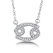 Cubic Zirconia Sterling Silver Zodiac Sign 