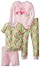 Gerber Little Girls' 4 Piece Cotton Pajamas