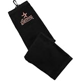 MLB Houston Astros Embroidered Tri-Fold Golf Towel - Black