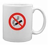Warning No Smoking Mug