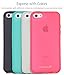 Fosmon DURA-FROST Ultra SLIM-Fit Case Flexible TPU Cover for New Apple iPhone 5C (2013) - Black