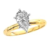 1.21 ct. H - SI1 GIA Certified Pear Cut Diamond Solitaire Ring