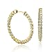 18k Yellow Gold Inside-Out Hoop Huggies Diamond Earrings (GH, SI, 1.50 carat)