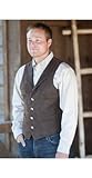 IMAGE OF Men's Travis 4-Pocket Leather Vest
