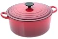 Le Creuset Enameled Cast-Iron 5-1/2-Quart Round French Oven, Red