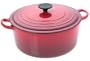 Le Creuset L2501-26-67 Enameled Cast-Iron 5-1/2-Quart Round French Oven, Red