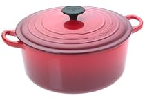 Le Creuset Cast Iron Round Casserole, Cerise, 28 cm