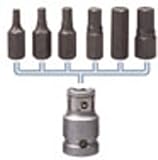 Draper Expert 12197 7-Piece Metric Hexagon Bit Set and Holder