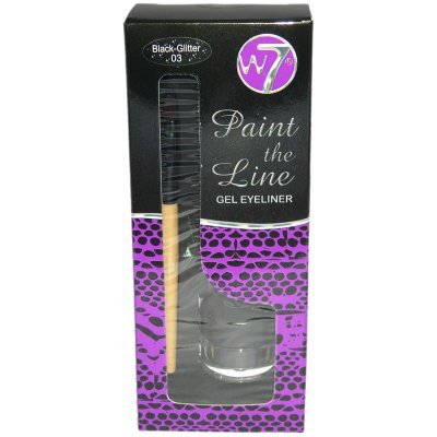 W7 Paint The Line Gel Eyeliner Pot With Applicator BROWN