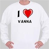 I Love Vanna Sweatshirt Large White