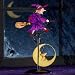 Kitchen & Housewares : Halloween Witch on Moon Metal Swing
