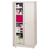 Easy-to-Assemble 72 High Storage Cabinet, 36w x 18d, Light Gray