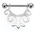 Stainless Steel Shields Nipple Ring Sold as a Pair