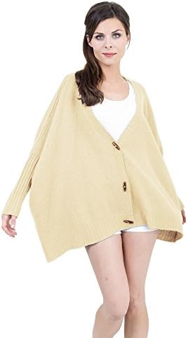 Women Half Sleeve Shawl Collar Batwing Open Cardigan (ivory)