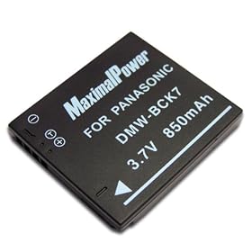 Maximalpower DMW-BCK7 Battery for Panasonic DMW-BCK7, BCK7E, BCK7PP, NCA-YN101F, YN101G, YN101H, Lumix DMC-FH2, FH4, FH5, FH6,FH7,FH8, FH25,FH27, FP5,FP7, FS16, FS18,FS22,FS28, FS35, FS37, FS40, FS45, FT20, FX77,FX78, FX80, FX90,S1,S2,S3, S5, SZ1,SZ7, TS20 Fully Decoded w 3yr warranty