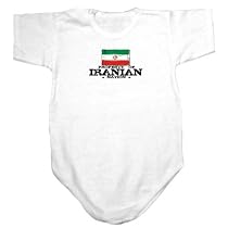 Baby Bodysuit White " Property Of Iranian Nation / Flag Transfer " Iran Country