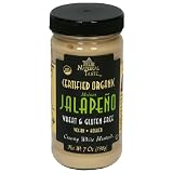 True Natural Taste Organic Creamy White Mustard, Smooth Jalapeno, 7-Ounce Jars (Pack of 12)