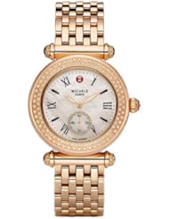 Michele Womens MWW16A000044 Caber Diamond Bezel Watch