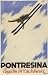 PONTRESINA ENGADIN SWITZERLAND JUMPING SKI SKIING WINTER SPORT VINTAGE POSTER