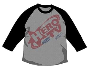 TIGER & BUNNY HERO TV ラグランTシャツ グレイ×ブラック サイズ:L