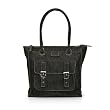 Olive n Figs 100% Pure Cotton Black Denim Office Tote