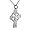 Sterling silver hand engraved Celtic cross with a Curb chain 50 cm