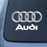 AUDI - Vinyl Car Decal Sticker #1766 | Vinyl Color: White