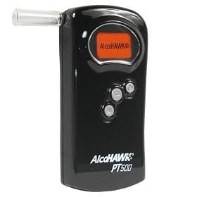AlcoHawk PT500 Digital Breathalyzer With 25 Bonus Mouthpieces