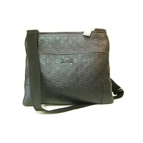 Gucci Handbags Black Guccissima Leather 162914 (Messenger Bags) UNISEX