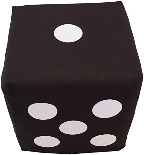 Cube Ottoman 18x18, Dark Gray Dice