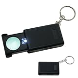 Slide-Out Lighted Magnifier Loupe Super-Strong 30X - Lights Automatically When Open