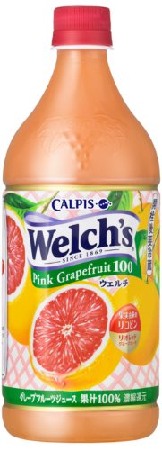 Welch's ピンクグレープフルーツ100 800g×8本