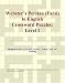 Book Webster's Persian (Farsi) to English Crossword Puzzles: Level 1