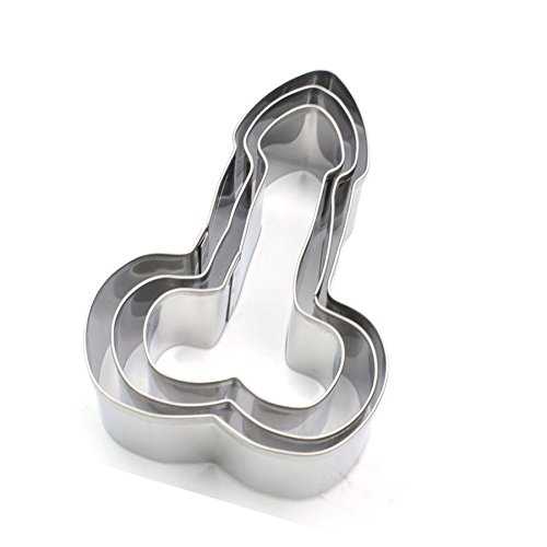 WJSYSHOP Stainless Steel Cookie Cutters for Bachelorette Party Set of 3