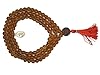 Healing Mala Brown Diamond Cut Crystal Japamala Sphatik Stone for Concentration