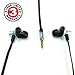GOgroove AudiOHM DX Noise Isolating In-Ear Earbuds Earphones (Arctic Blue) with Anti-Tangle Cord and Interchangeable Silicone Ear Gels for Smartphones , Tablets , mp3 Players , Laptops , Portable DVD Players & More