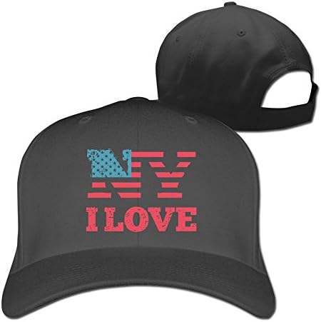 DANSHEN I Love New York Flag America Hats Peaked Baseball Caps