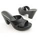 COLE HAAN Leona Platforms Wedges Shoes Black Womens