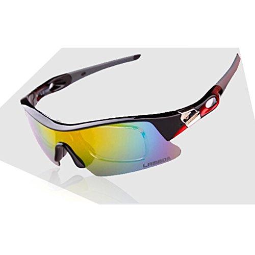 Purchase 4ucycling Lambda Unisex UV 400 Windproof Antiglare Polarized Eyewear with 5 Set Changeable ...