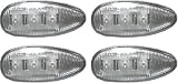 Recon 264133CL LED Fender Lights 1999-2007 Chevy Silverado & GMC Sierra Dually - Clear Lens with Chrome Trim