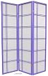 Unique Colors Accents & Accessories - 6ft. Double Cross Hatch Japanese Shoji Screen Room Divider - Lavender & Purple