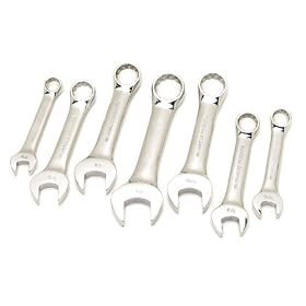 Performance Tool W1097 7 Piece Stubby Metric Wrench Set by Performance Tool